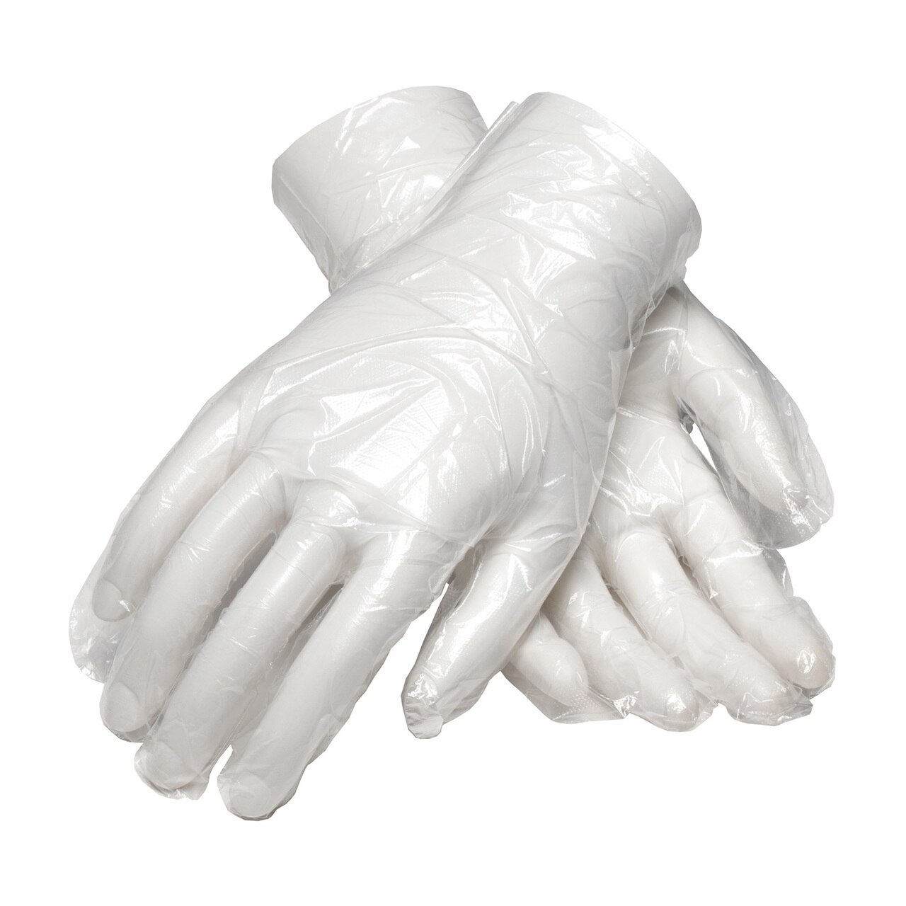 PIP® Ambi-dex® 65-553 Disposable Gloves, Polyethylene, Clear, 11.8 in L, Powder Free, Silky Grip, 1 mil THK, Application Type: Food Grade, Ambidextrous Hand